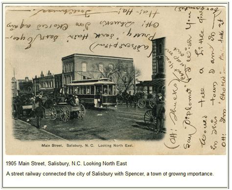 Main Street Salisbury Nc 1905 Main Street Salisbury Vintage World Maps