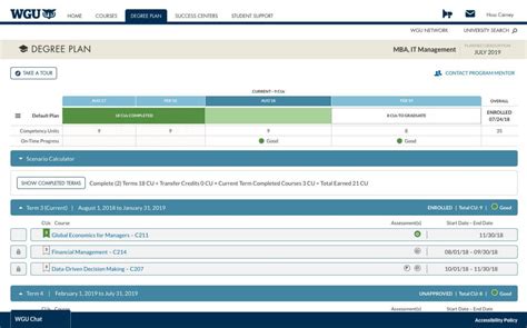 Online College Schedule WGU