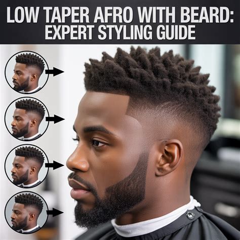 Low Taper Fade Afro With Beard Expert Styling Guide Low Taper Fade Haircuts Sleek Stylish
