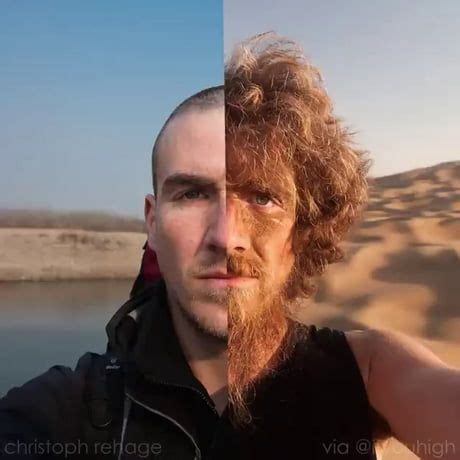 Man walks China - lets hair grow - time-lapse - Awesome | Grow beard ...