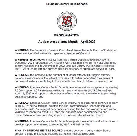 LCPS News On Twitter The Attached Proclamation Designates April 2023