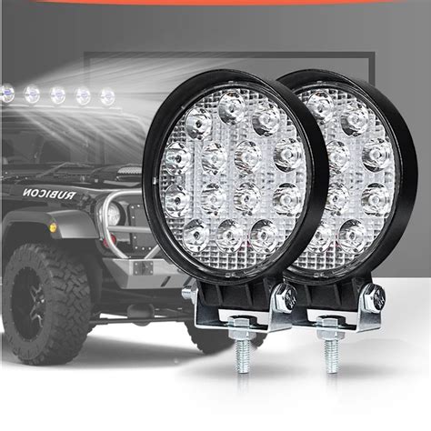 Kit Farol Milha Leds W V V Redondo Off Road K Shopee