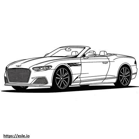 Aston Martin Db V Coloring Page