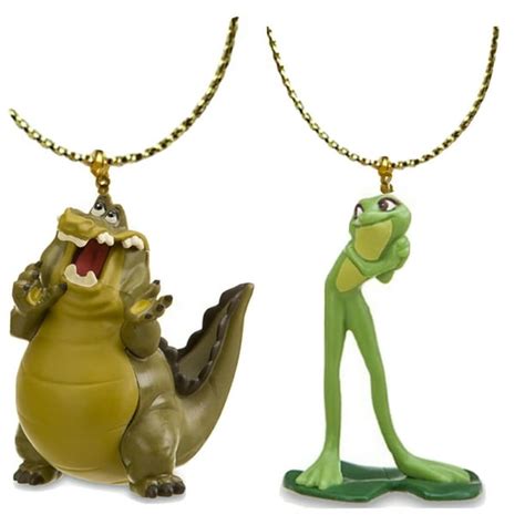 Louis Alligator Crocodile And Princess Tiana As Frog Ornament Pvc Figure Disney 3” New