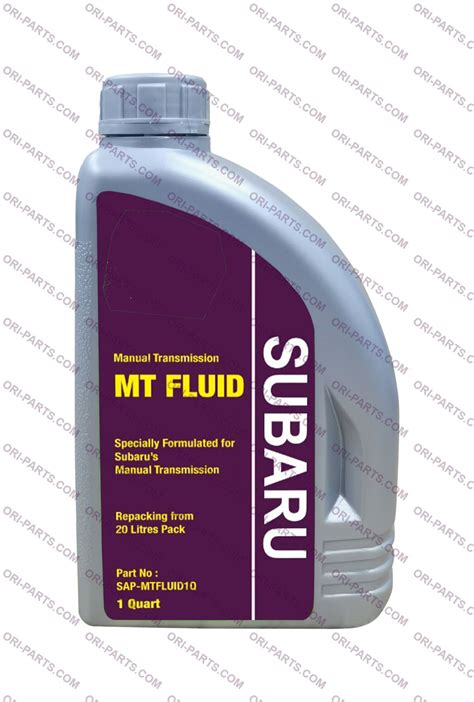 Subaru Manual Transmission Fluid 1Q – ORI-PARTS