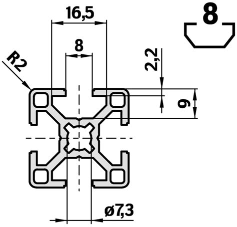 3842992457 1000 Bosch Rexroth Perfil De Aluminio Plateado Perfil De