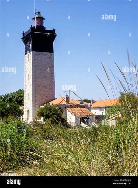 L Espiguette Lighthouse Was Built In On A Broad Sandy Barrier On