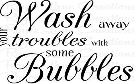 Bathroom Wall Decor Wash Away Your Troubles With Some Bubbles Etsy