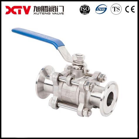 Xtv 3 Pieces Clamped Quick Install Stainless Steel Ball Valve China