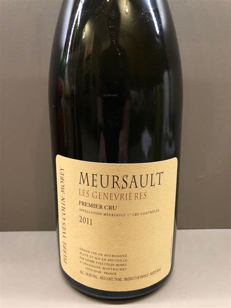 2011 Pierre Yves Colin Morey Meursault 1er Cru Les Genevrières France