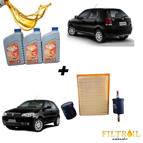 Troca Completa De Óleo Filtros Fiat Fire Palio uno Shopee Brasil