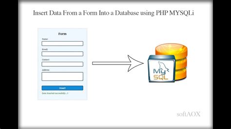 Insert Data From A Form Into A Database Using Php Mysqli Youtube