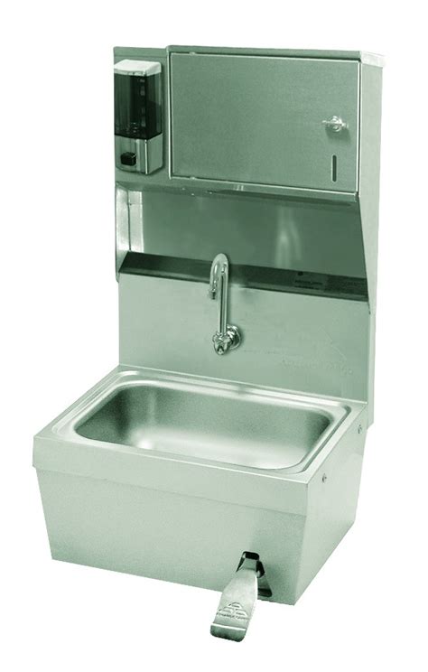 Advance Tabco 7 PS 82 Hands Free Hand Sink With Knee Valve Soap And