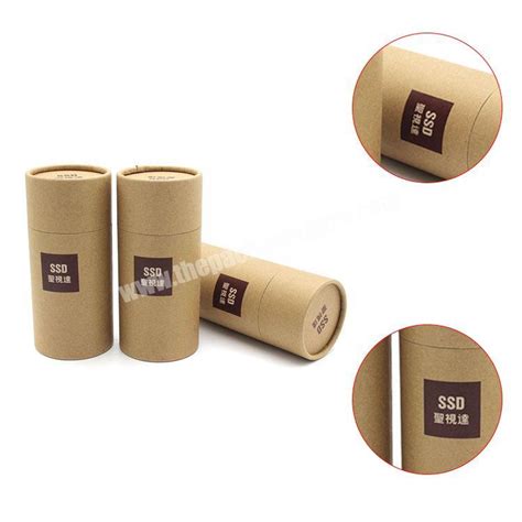 Wholesale Customized Natural Brown Kraft Paper Core Tube Round Tea Kraft Paper Tube Packaging