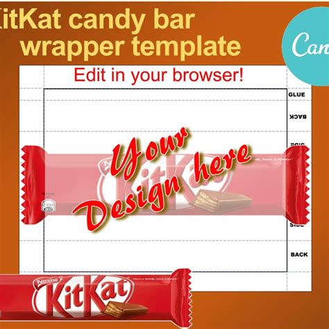 Kitkat Bar Wrapper Etsy