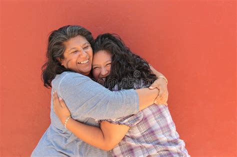 A Year Old Mother And Her Year Old Latina Daughter Show Their Love And Spend Time Together