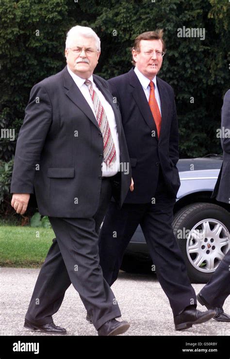 Ulster Unionist Leader David Trimble Right With Colleague Ken