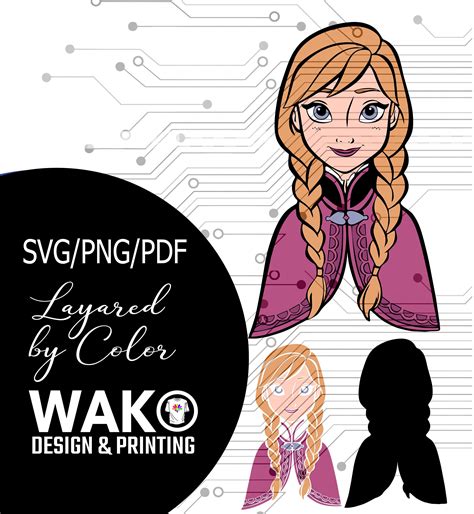 Frozen Svg Perfect Cut Ana Frozen Svg Anna Svg Olaf Svg Etsy México