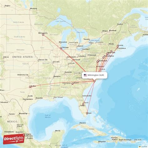 Direct Flights From Wilmington Destinations Ilm Usa