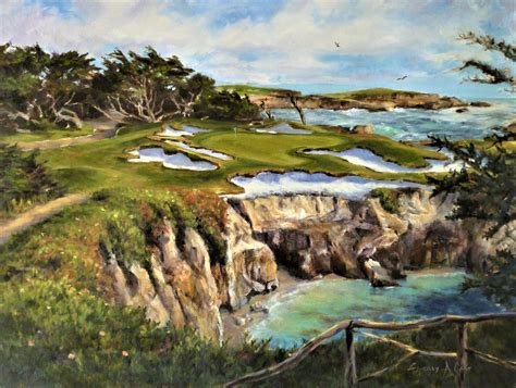 15th And 16th At Cypress Point Golf Club Pebble Beach Golf Art