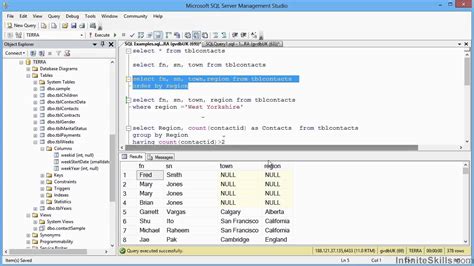 Sql Beyond The Basics Tutorial Recap Of Sql Select Command Youtube