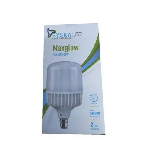 Ceramic Round Ssk Hab W Syska Maxglow Hammer Led Bulb At Rs Box