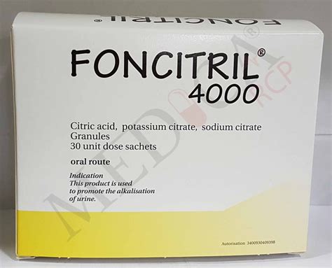 Medica Rcp Foncitril Indications Effets Indésirables Composition