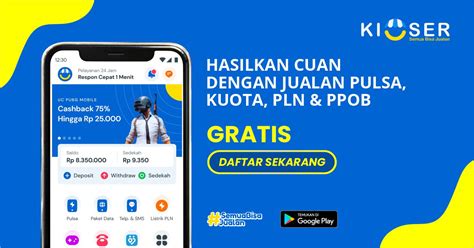 Kioser Semua Bisa Jualan Pulsa Kuota Pln Ppob