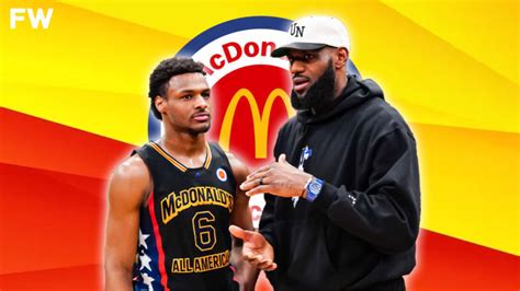 Picture Of Lebron James And Bronny James At Mcdonalds All American