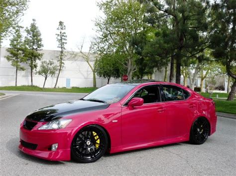 Pink Lexus Is250 With 19 Inch Forgestar F14 Finished In Piano Black