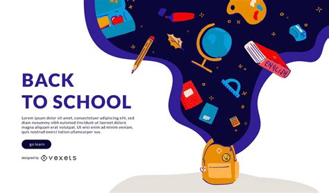 Back To School Slider Template Vector Download