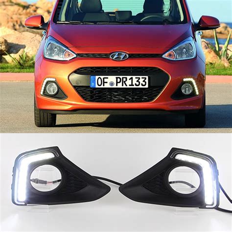 2pcs 12v Car DRL Kit For HYUNDAI I10 2013 2014 LED Daytime Running