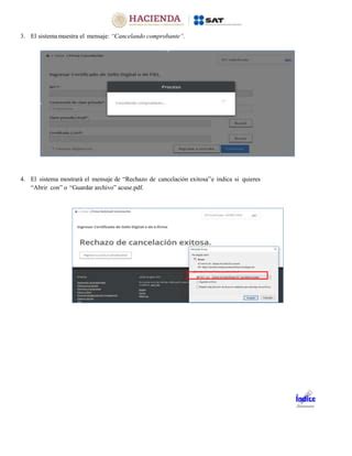 Manual Cancelaciones Cfdi Pdf