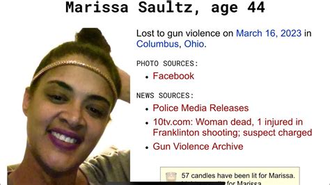 Marissa Saultz 44 Mar 16 2023 Columbus Oh Shot And Killed In