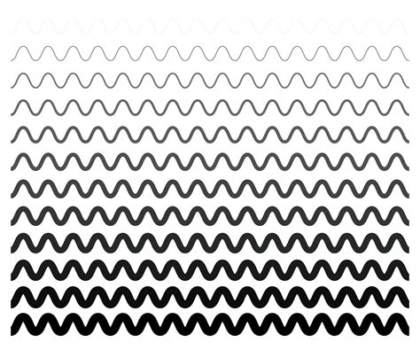 Zig Zag Lines Pattern Black Wavy Line On White Background Abstract