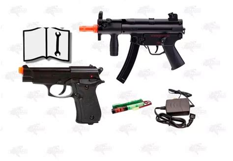 Marcadora Airsoft Electrica Hk Mp5 K Beretta 84fs Bbs Xtreme En Venta