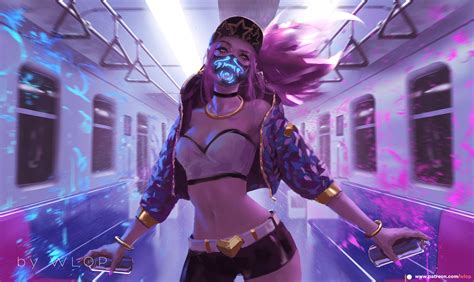 Kda Akali Lol Art Wallpaper Hd Games Wallpapers K Wallpapers Images