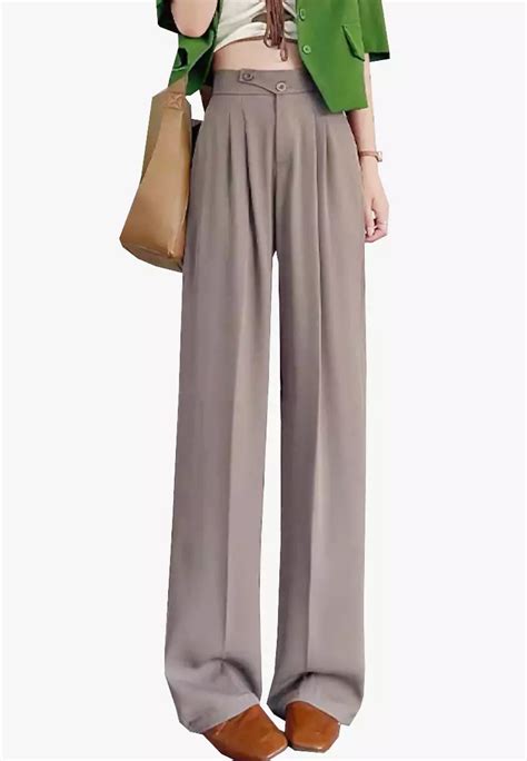 Buy Twenty Eight Shoes Vansa Thin High Waist Wide Leg Suit Pants Vcw