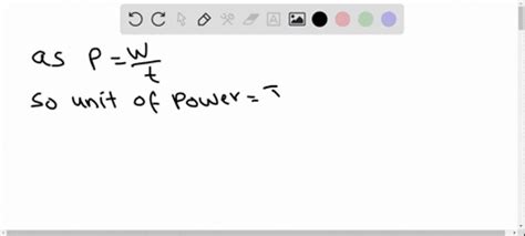 SOLVED:(a) What is the SI unit of power? (b) Show that in terms of fundamental units, the units ...