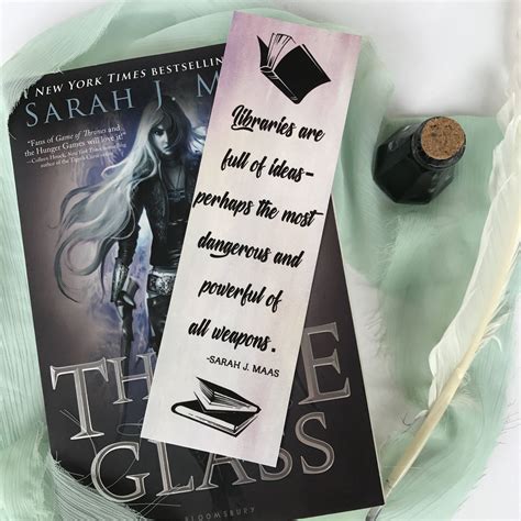 Throne Of Glass Bookmark Sarah J Maas Bookmark Quote Etsy Throne Of Glass Sarah J Literary