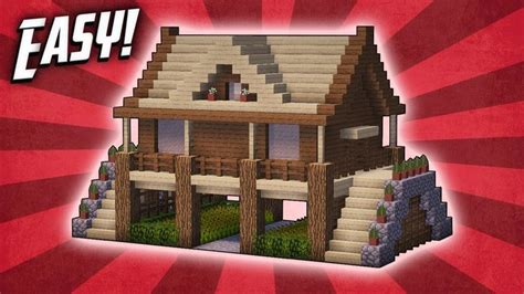 Minecraft How To Build A Survival Starter House Tutorial