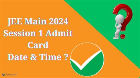 Jee Main 2024 Session 1 Admit Cards Release Date And Strong