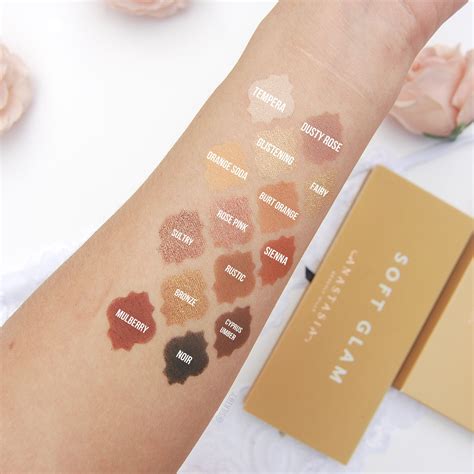 Anastasia Beverly Hills Soft Glam Palette Swatches Swatch Orange