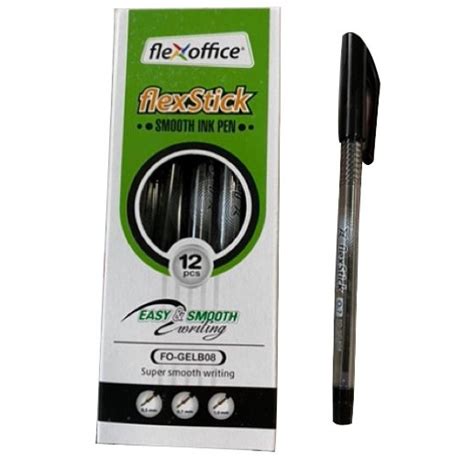 Flexoffice Flexstick Mm Smooth Ink Pen Fo Gelb Pcs Per Box