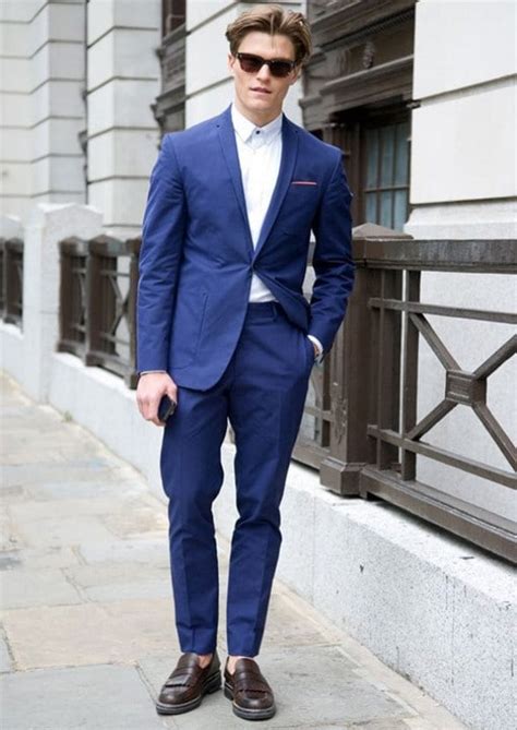 29 Ways To Wear Blue Suits With Brown Shoes Ideas For Men