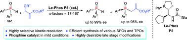 Access To P Chiral Sec And Tert Phosphine Oxides Enabled By Le Phos