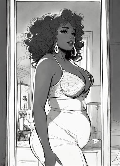 Lexica Lizzo Crosses The Mirror Black And White Illustration By Glen