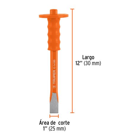 12181 C 1X12G TRUPER Cincel de corte frío 1 X 12 con grip Truper