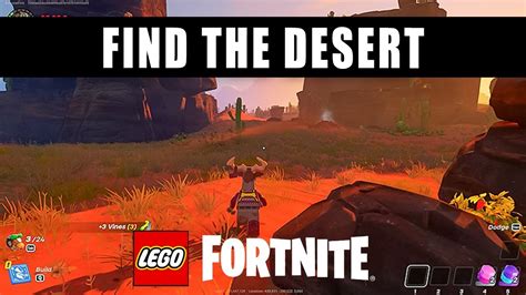 How To Find The Desert In Lego Fortnite Get To The Desert Dry Valley