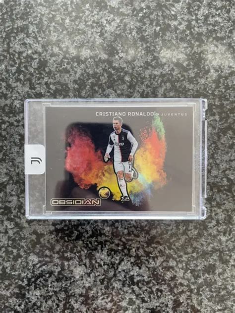 Panini Obsidian Cristiano Ronaldo Black Color Blast Case Hit